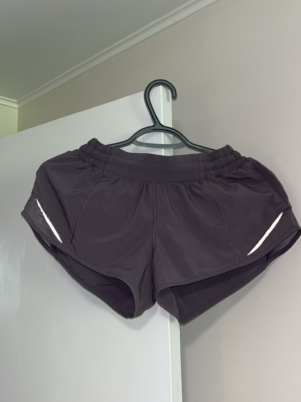 lululemon athletica Women's Plum Athletic Shorts with Reflective Accents
